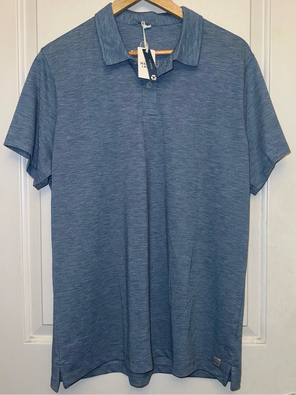Marine Layer Respun Weekend Sport Air Polo in “Coronet Blue” - NWT